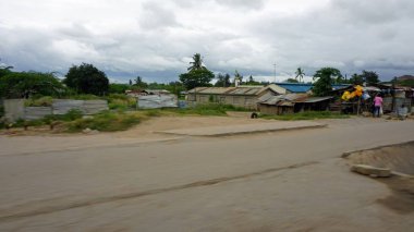 Mombasa, Kenya, Haziran 2018 - yaklaşık Kenya tipik streetlife