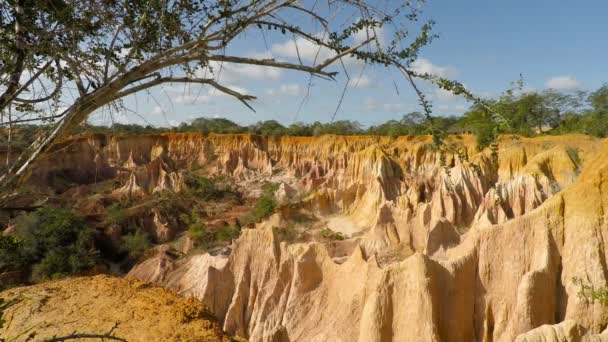 Infernos Canyon Cozinha Perto Marafa Kenya — Vídeo de Stock