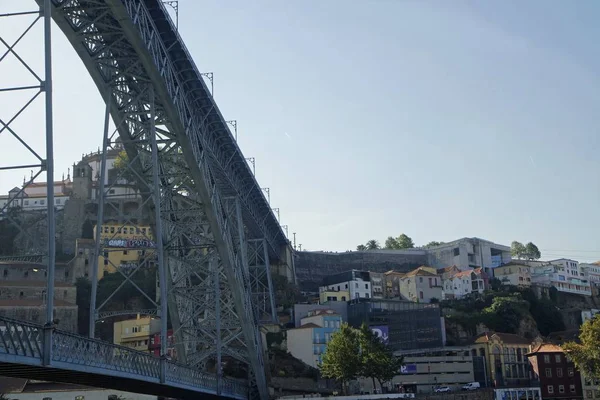 Obří Dom Luis Mostní Konstrukce Porto — Stock fotografie