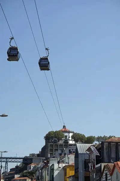 Moderno Teleférico Rio Porto Douro — Fotografia de Stock