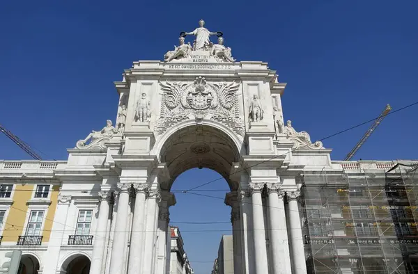 Colorido Magnífico Praca Comércio Lisboa — Fotografia de Stock