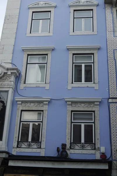 Colorful Old Houses Residencial Area Lisbon — Stock Photo, Image