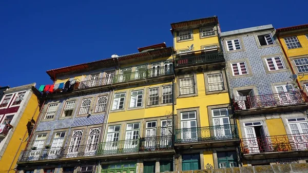 Colorate Case Tradizionali Porto Portoghese — Foto Stock