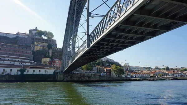 Construção Ponte Dom Luis Gigante Porto — Fotografia de Stock