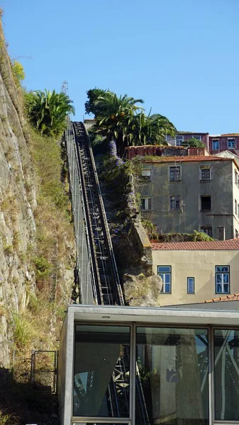 Pequeño Ascensor Público Río Douro Porto — Foto de Stock