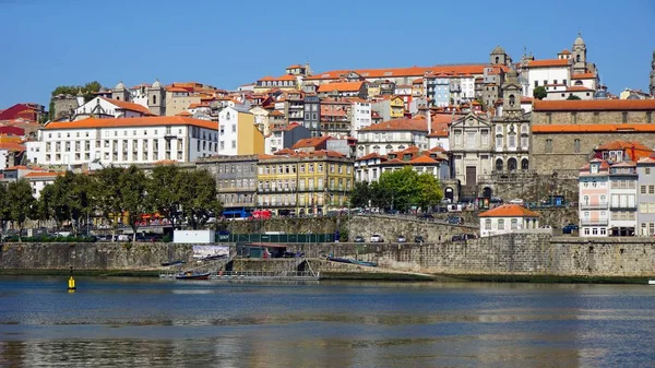 Douro Fluss Porto Mit Den Berühmten Bunten Häusern — Stockfoto