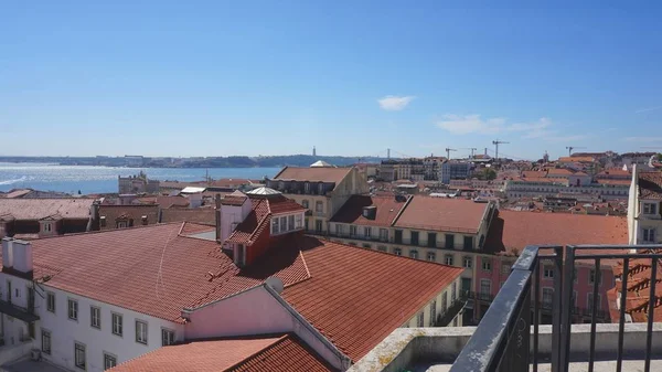 Vista Panoramica Sulla Città Portoghese Lisbona — Foto Stock