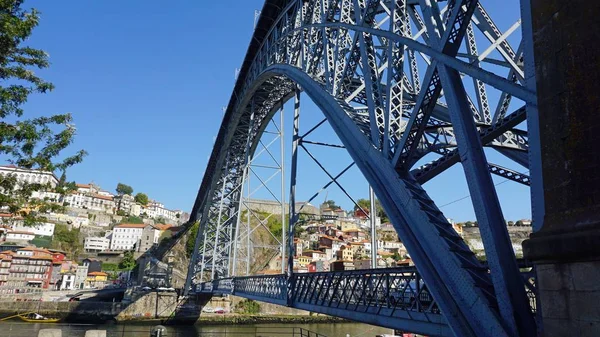 Obří Dom Luis Mostní Konstrukce Porto — Stock fotografie