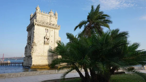 Torre Velha Belém Costa Lisboa — Fotografia de Stock