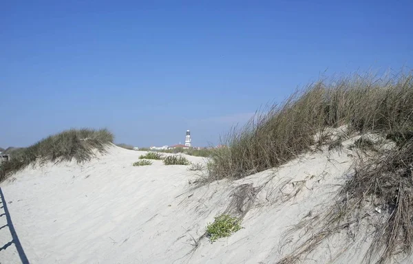 Песчаные Дюны Пляже Costa Nova Aveiro — стоковое фото