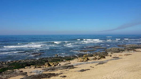 Strand Von Sao Felix Marinha Herbst — Stockfoto