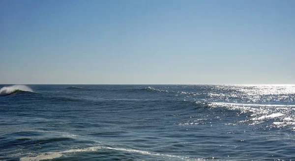 Fouradouro Beach Ősz Folyamán Nagy Hullámok — Stock Fotó