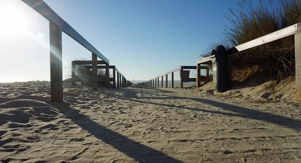 Романтический День Песчаных Дюнах Авейро Португалии — стоковое фото