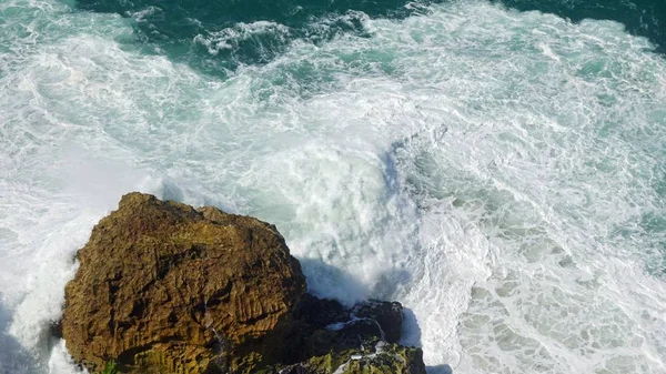 Strandlinie Des Kleinen Touristendorfes Nazare Portugal — Stockfoto