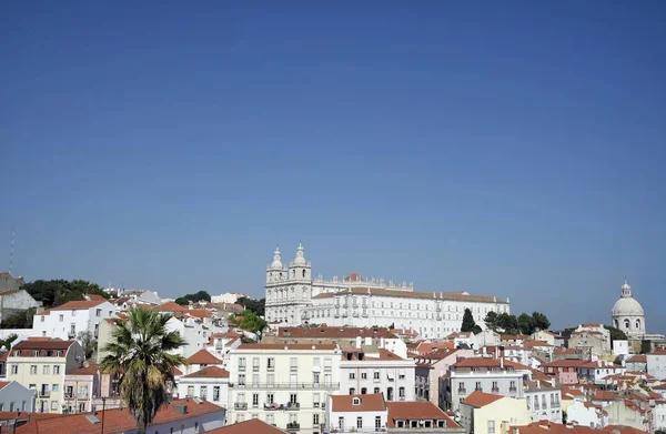 Zona Residenziale Della Città Portoghese Lisbona Una Giornata Sole — Foto Stock