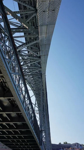 Gigante Dom Luis Ponte Costruzione Porto — Foto Stock