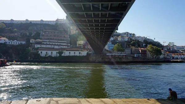 Reuze Dom Luis Bruggenbouw Porto — Stockfoto