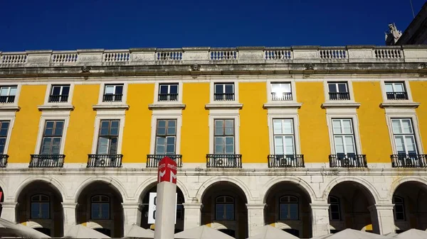 Colorido Magnífico Praca Comércio Lisboa — Fotografia de Stock