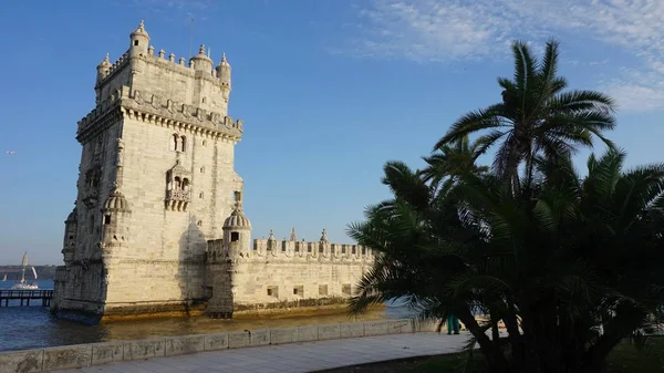 Antigua Torre Belem Costa Lisboa —  Fotos de Stock