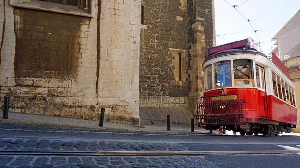Tranvía Transporte Tradicional Ciudad Lisbon — Foto de Stock