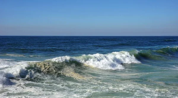 Heavy Waves Fouradouro Beach Autumn — Stock Photo, Image