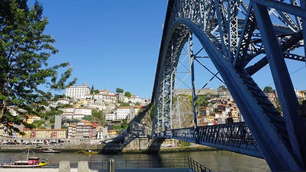 Obří Dom Luis Mostní Konstrukce Porto — Stock fotografie