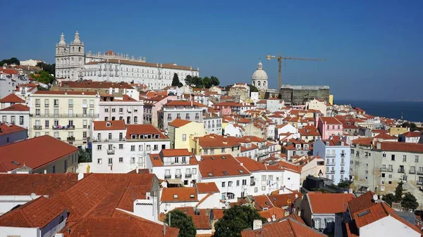 Zona Residencial Ciudad Portuguesa Lisbon Día Soleado — Foto de Stock