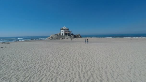 Kaplica Sao Felix Czy Marinha Portugalii — Wideo stockowe