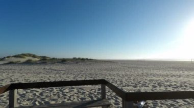 öğleden sonra sao jacinto Beach Portekiz'de kum tepeleri