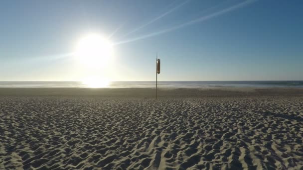 Eftermiddag Sanddynerna Sao Jacinto Beach Portugal — Stockvideo