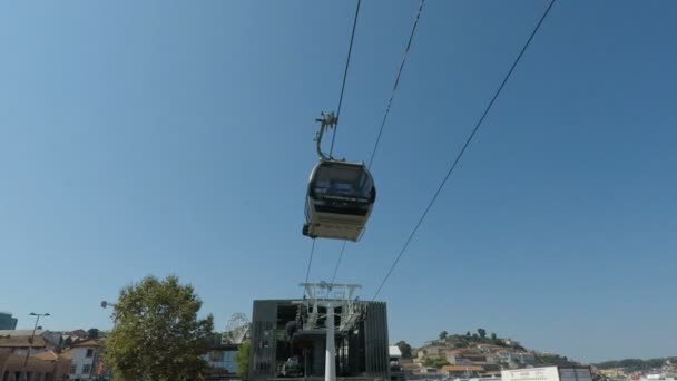 Teleférico Río Douro Porto — Vídeo de stock
