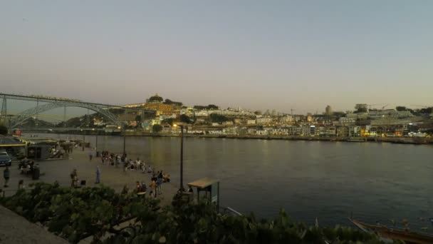 Porto Portogallo Circa Ottobre 2018 Fiume Douro — Video Stock