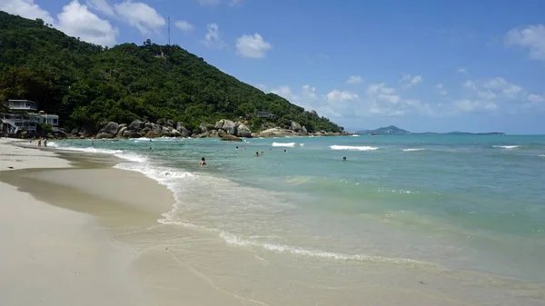 银海滩在 koh samui — 图库照片