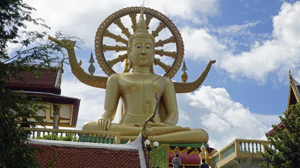 Grande estátua de buddha em koh samui — Fotografia de Stock