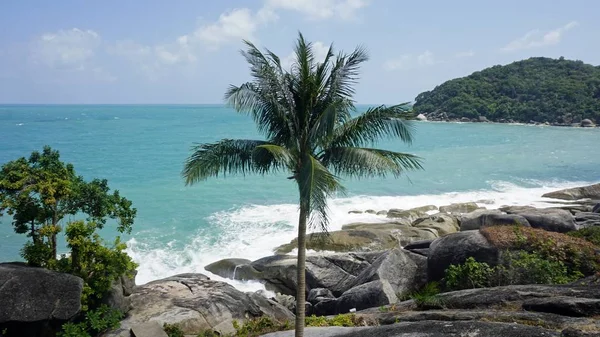 Zilver strand op koh samui — Stockfoto