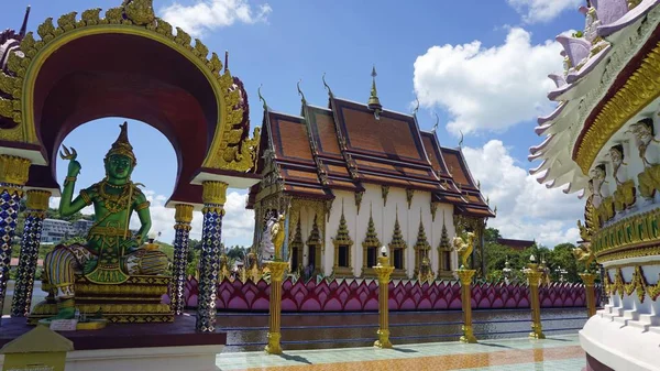 Plai laem templo complejo en koh samui — Foto de Stock