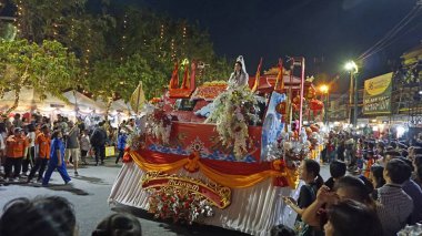 phetchaburi, tayland, yaklaşık Mart 2019- yerliler phetchaburi festivali kutluyor