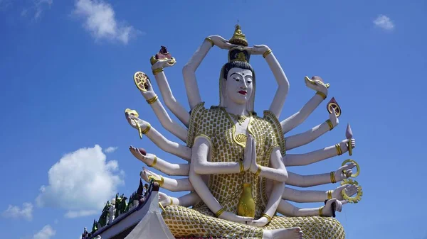 Plai laem tempio complesso su koh samui — Foto Stock