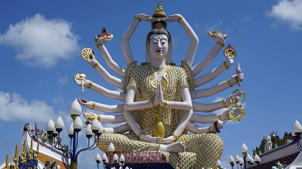 plai laem temple complex on koh samui