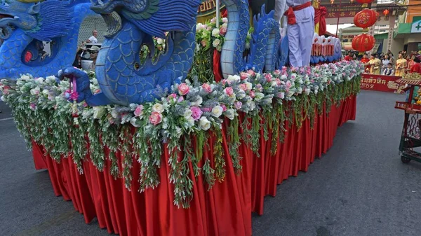 Hua hin, 태국, 2019년 2월경 - 현지 사람들은 중국 새해를 축하합니다. — 스톡 사진