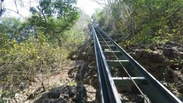 Phetchaburi Cable Car Thailand — Stock Video