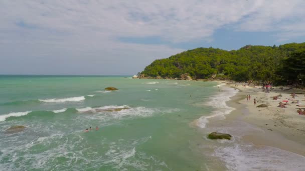 Silver Beach Wyspie Koh Samui — Wideo stockowe