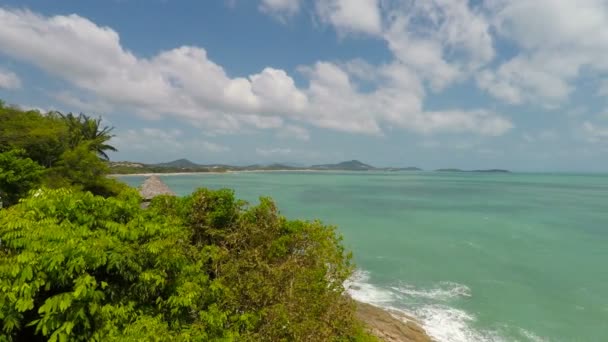 Chłopak Koh Viewpoint Koh Samui — Wideo stockowe