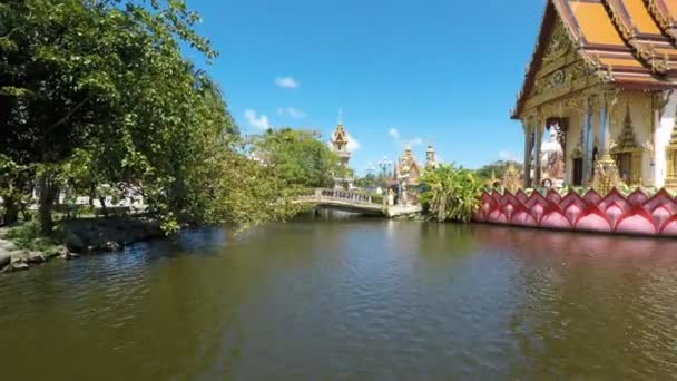 Plai Laem Tempelanlage Auf Koh Samui — Stockvideo