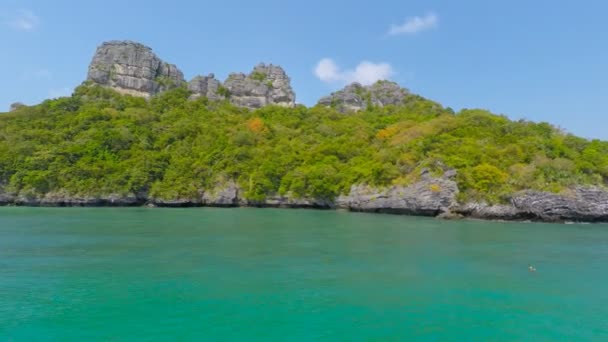 Nın Ang Thong Deniz Milli Park Tayland — Stok video