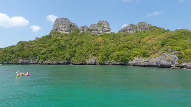 Nın Ang Thong Deniz Milli Park Tayland — Stok video