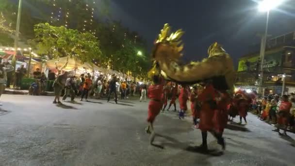 Phetchaburi Tailândia Por Volta Março 2019 Habitantes Locais Comemorando Festival — Vídeo de Stock