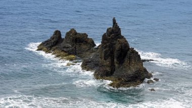 Tenerife taganaga kıyı peyzaj