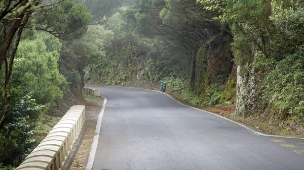 Strade sinuose a serpentina in montagna anaga — Foto Stock