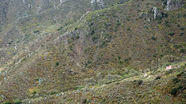 Curvy serpentine roads in anaga mountains — Stock Photo, Image